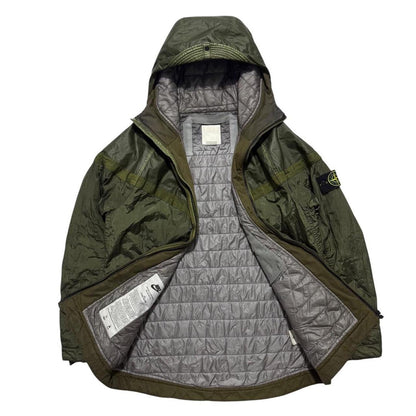 Stone Island Nike Mussola Gommata Jacket | Large, Olive Green