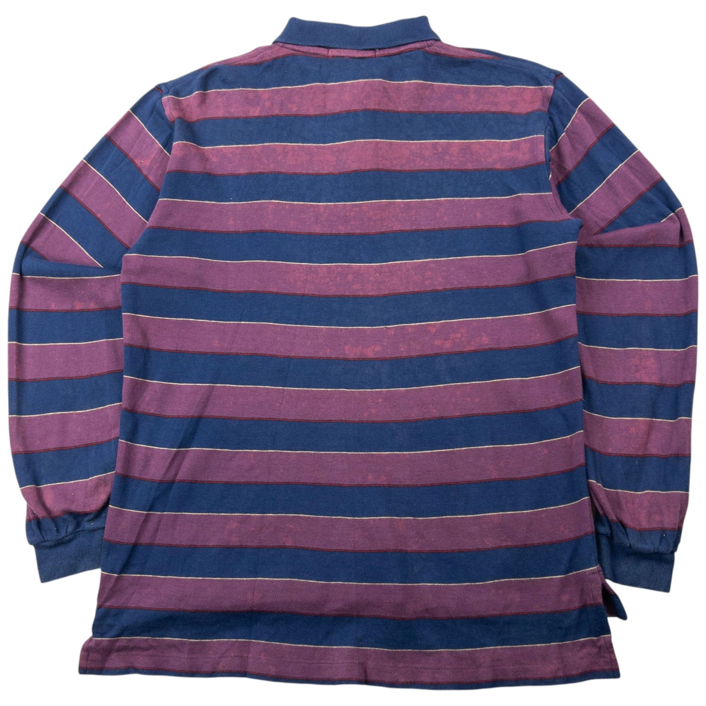 Vintage 80s YSL Yves Saint Laurent Striped Long Sleeve Polo Shirt Size XS | XS, Multicoloured