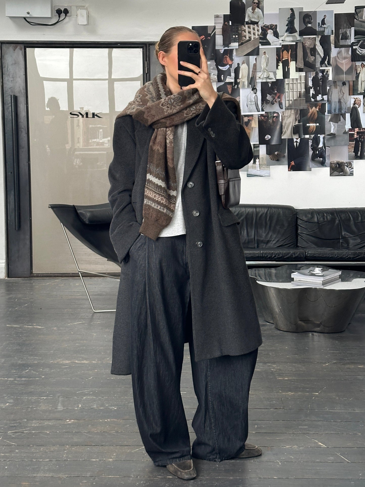 Vintage 1980s Pure Cashmere Concealed Placket Coat - XL