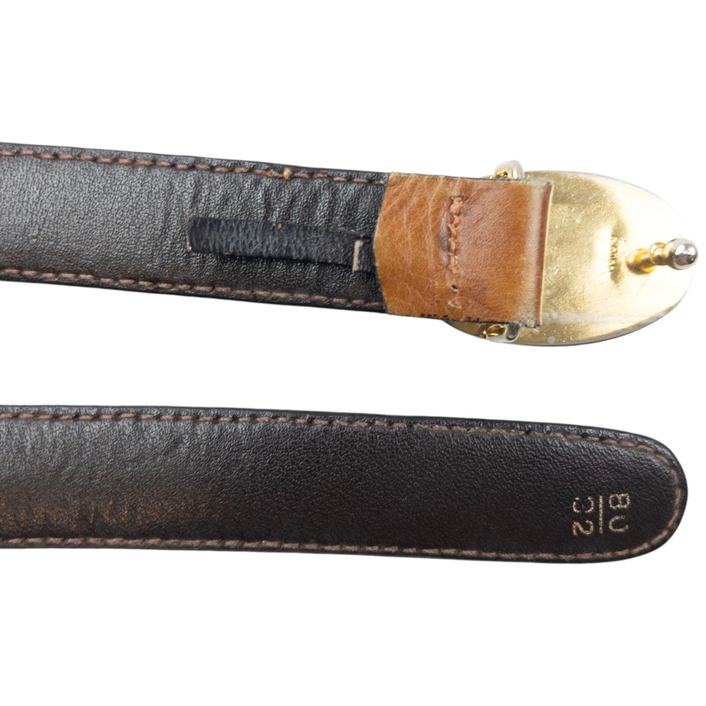 Vintage 80s Gucci Leather Belt Size S | O/S, Brown
