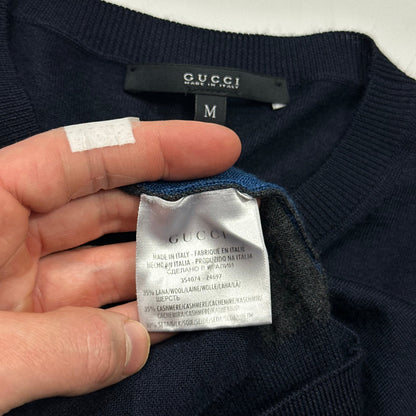 Gucci Superfine Silk & Cashmere Lightweight Panelled Knit - M | Default Title, Multicoloured