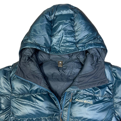 Montbell Alpine Down Parka Puffer Jacket In Blue ( XL )