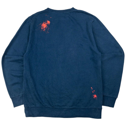 Vintage Stussy Paint Splat Graphic Sweatshirt Size M