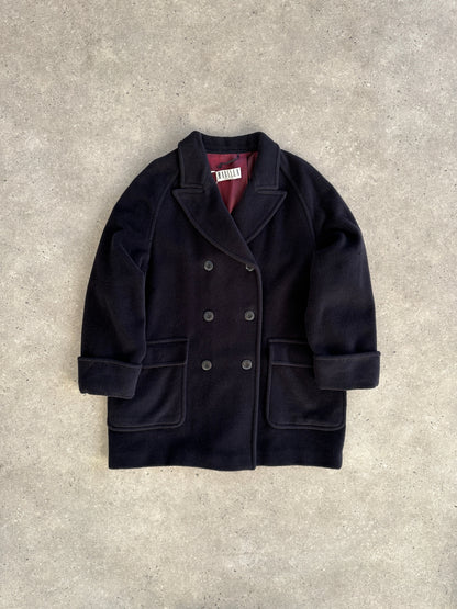 Marella Virgin Wool Cashmere Double Breasted Coat - L