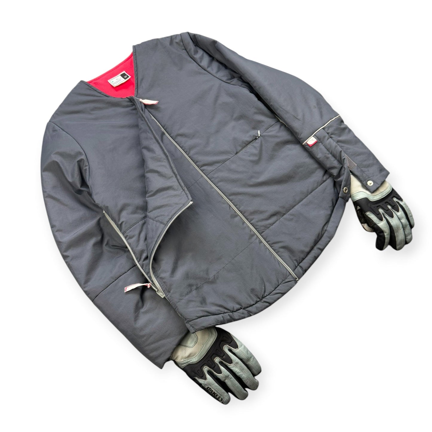 2000's Puma Asymmetric 2-way Flap Jacket ‘Sample’ (S) | Small, Multicoloured