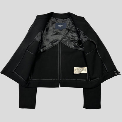 Armani Jeans 00’s Cropped Jacket - IT38 (UK6) | XS, Black