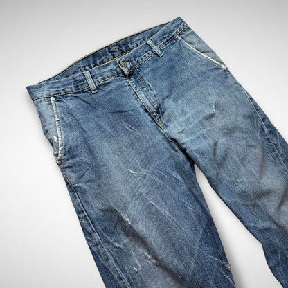 Levi’s Engineered Laser-Etched Twisted Jeans (2000s)