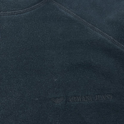 Vintage 90s Armani Jeans Sweatshirt Size L | Large, Black