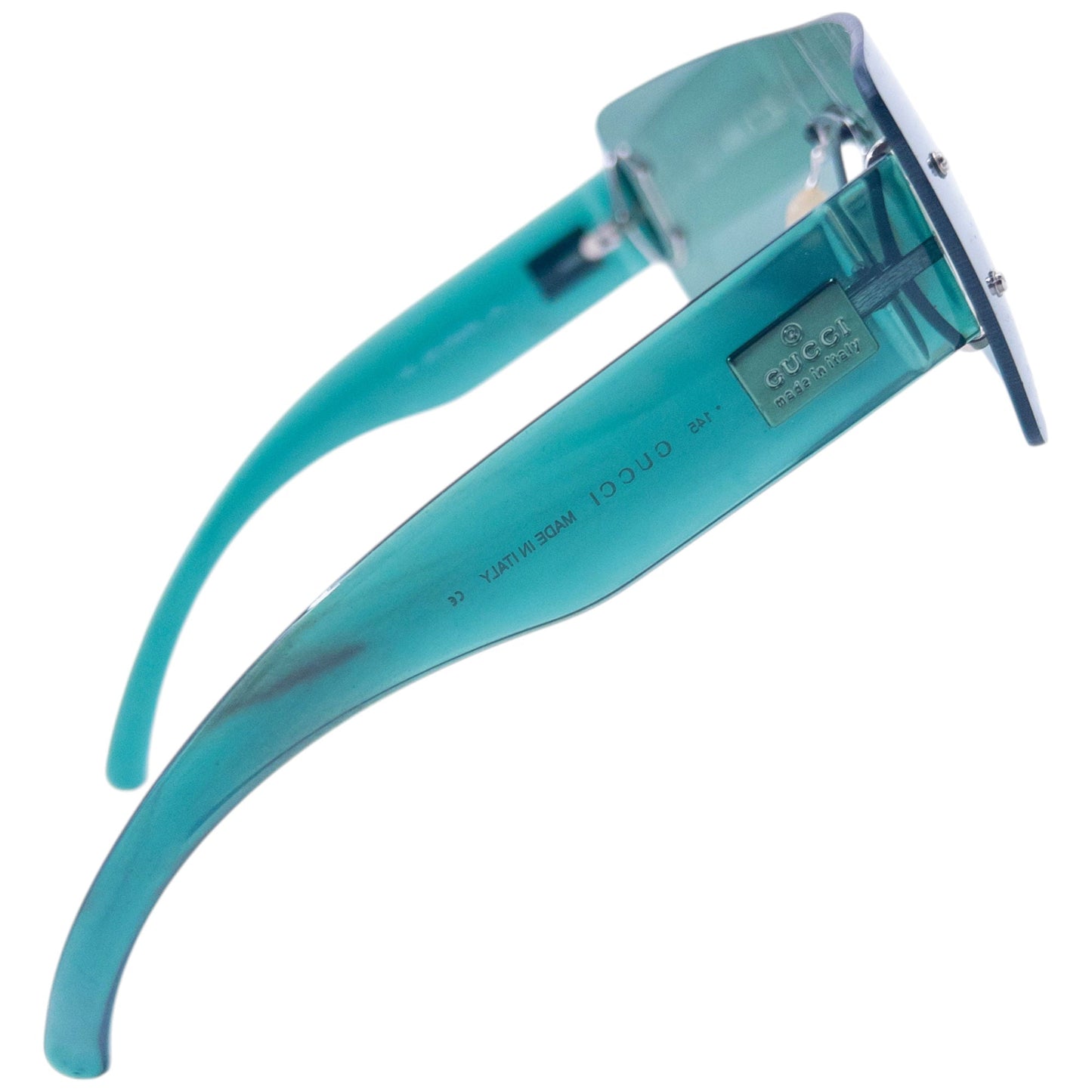 Vintage 2000s Gucci Clear Rimless Sunglasses