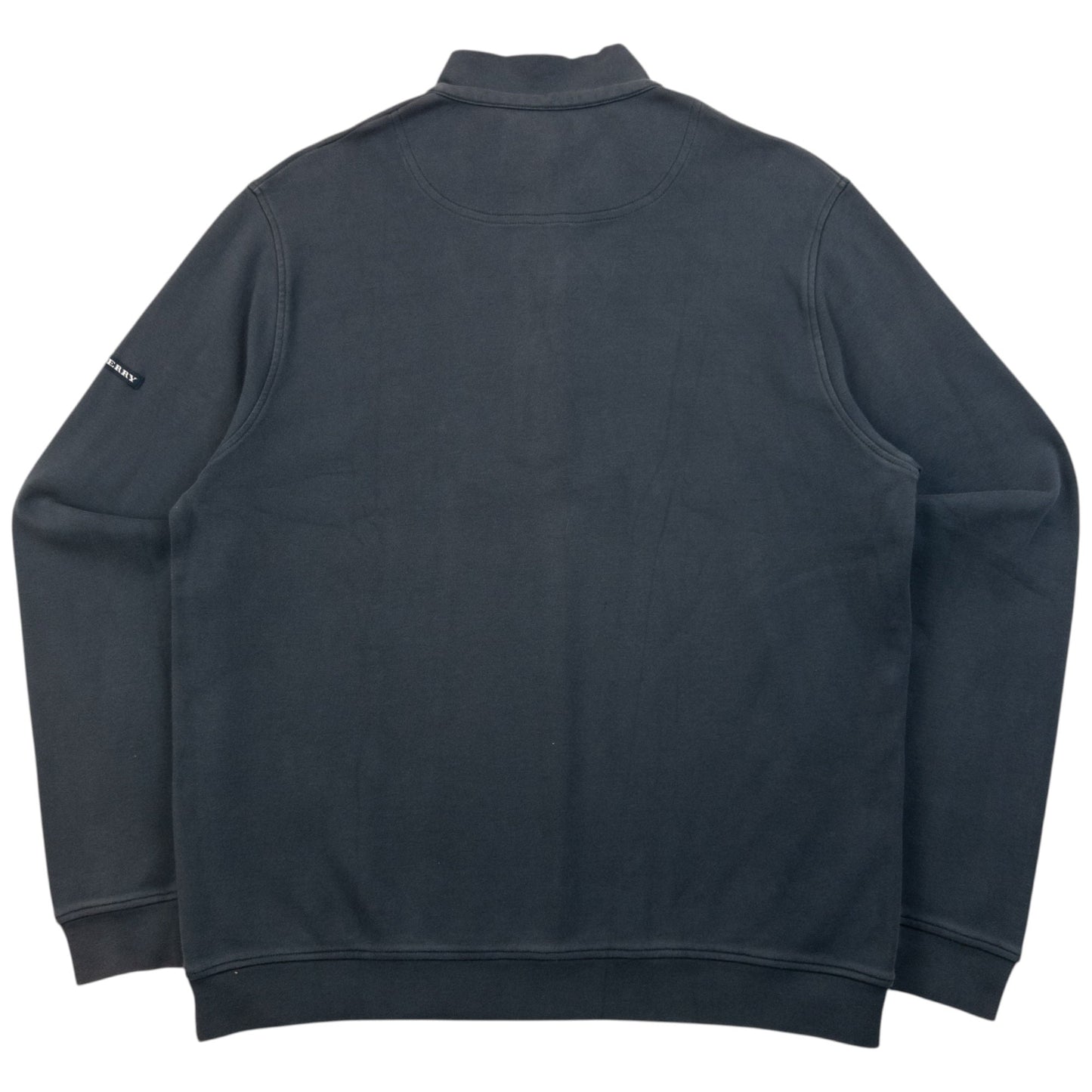 Vintage 2000s Burberry Golf Q Zip Sweatshirt Size S | Small, Grey