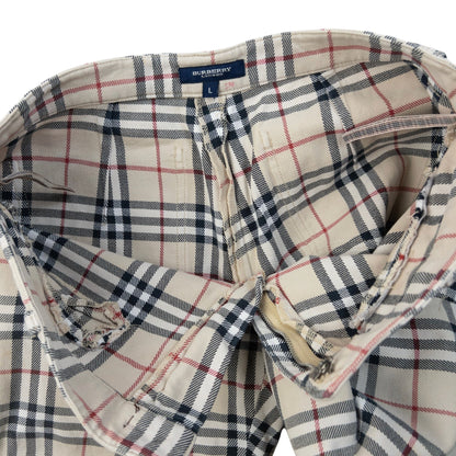 Vintage 2000s Burberry Nova Check Capri Trousers Womens Size W30 | W30, Red