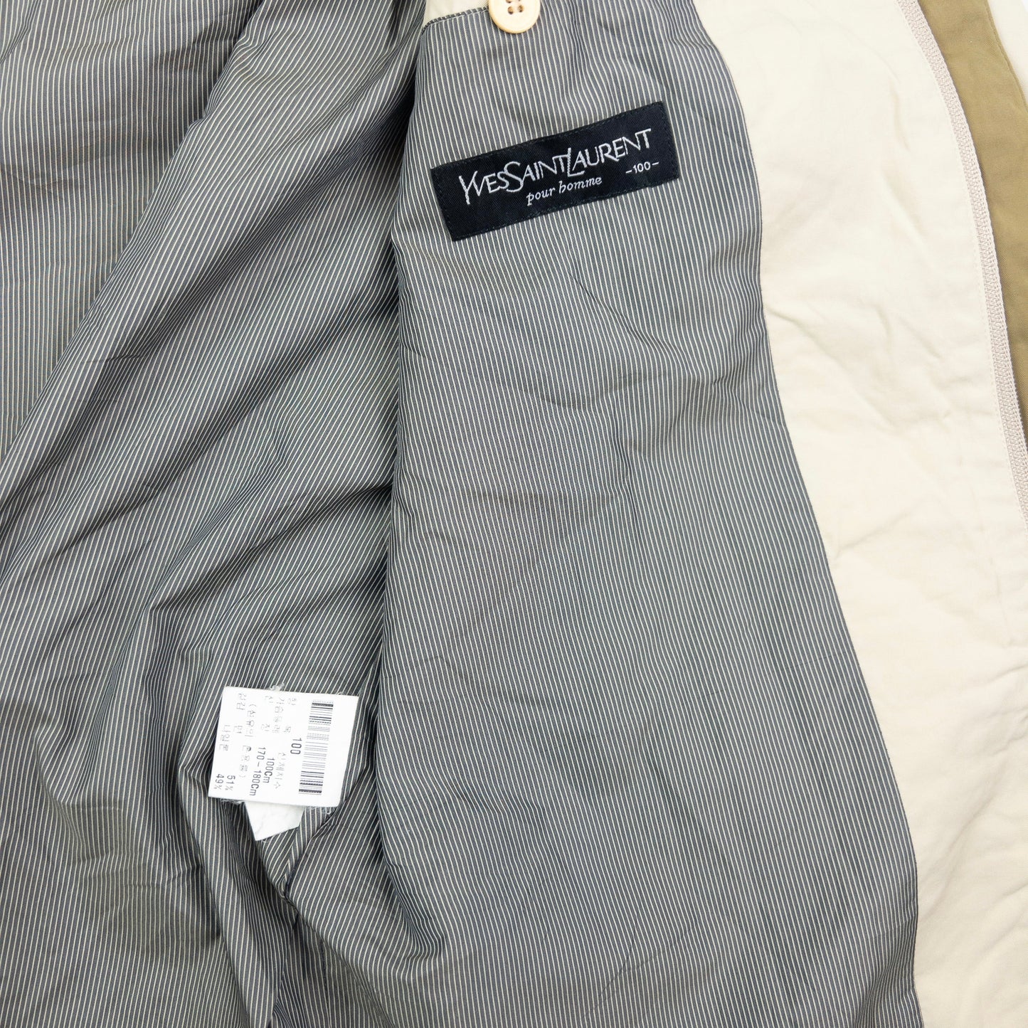 Vintage YSL Yves Saint Laurent Zip Up Jacket Size M