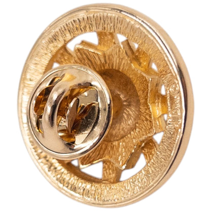 Vintage 90s Dior Gold Sun Pin Broach | O/S, Gold
