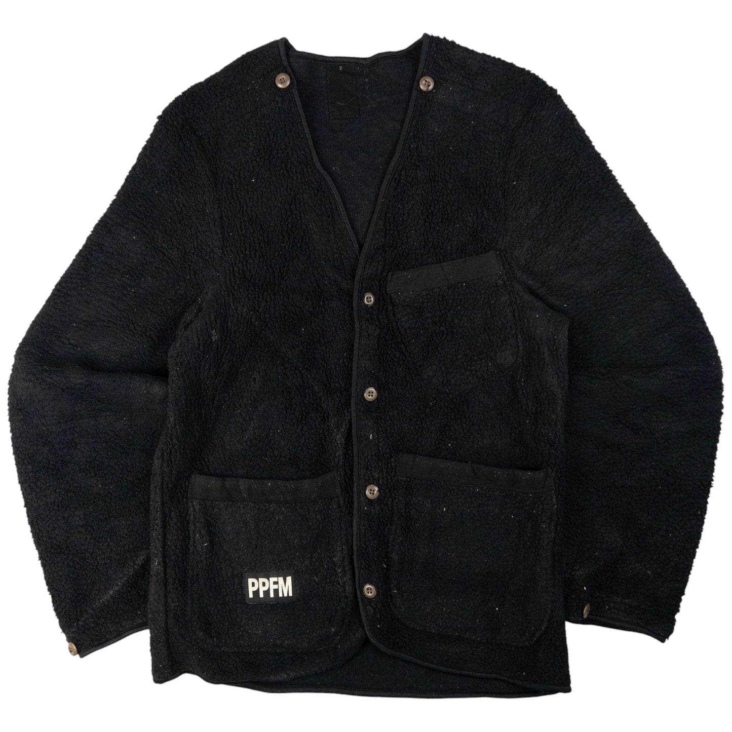 Vintage PPFM Button Up Fleece Jacket Size S