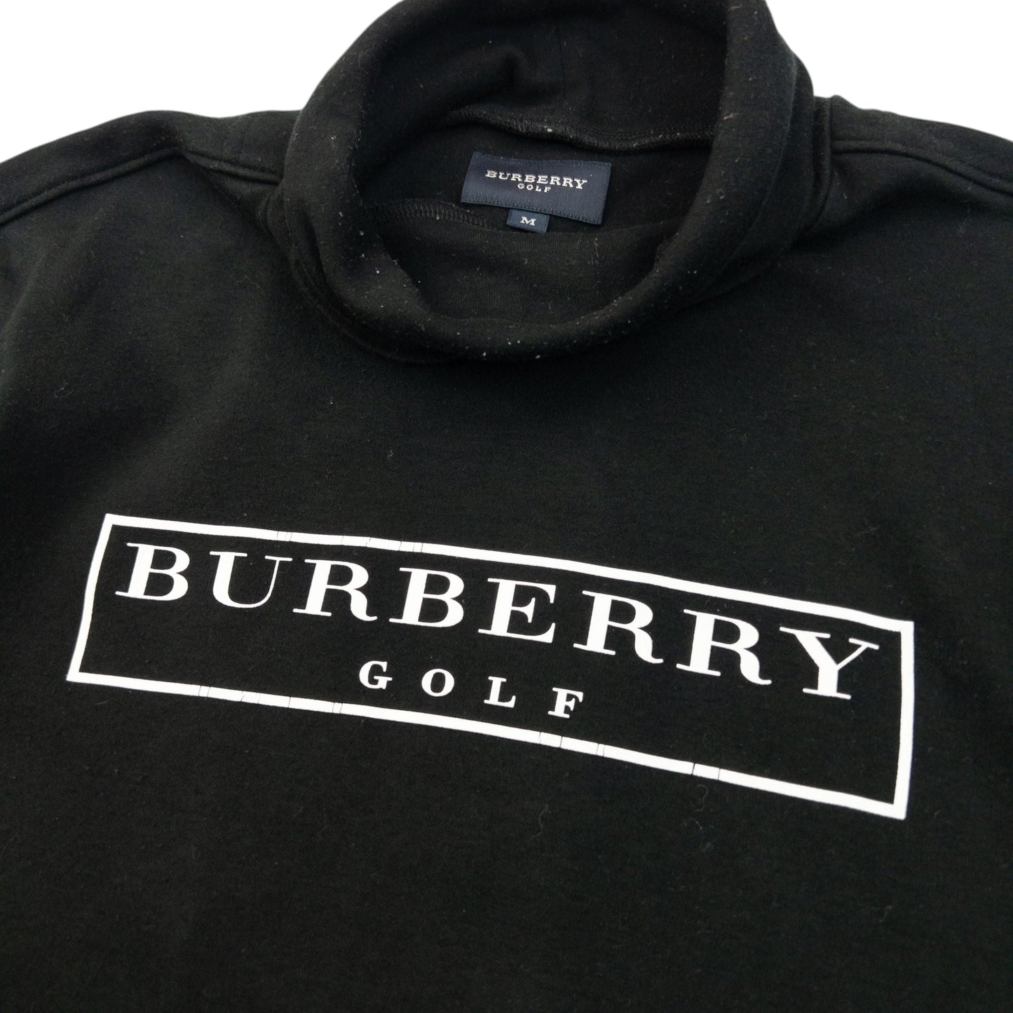 Vintage 2000s Burberry Golf Turtleneck Jumper Womens Size M | Medium, Black