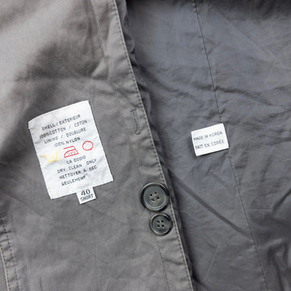 Vintage 80s YSL Yves Saint Laurent Trench Jacket Size M | Medium, Grey