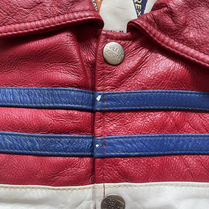 Avirex New York Lions Leather Varsity Jacket - L