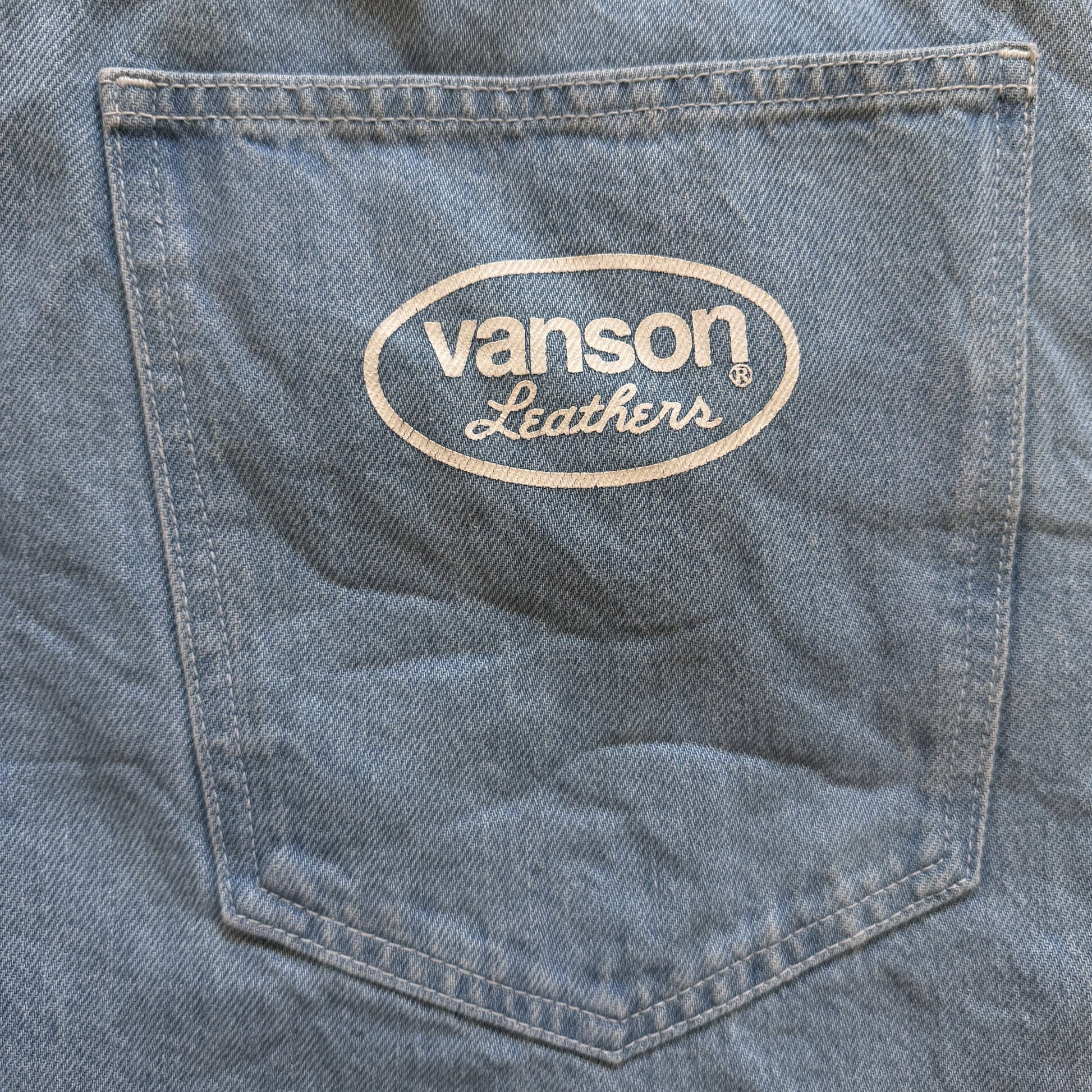Vanson Leathers Bone Denim Shorts - W36" | W36, TBD