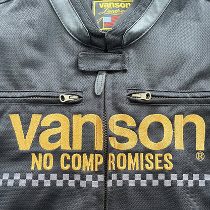 Vanson Leathers Motorcycle Mesh Racer Jacket - XL