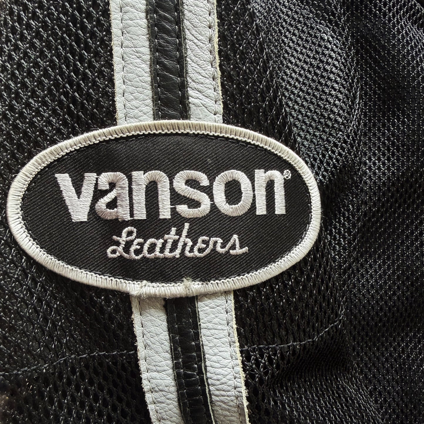 Vanson Leathers Motorcycle Mesh Racing Jacket - XL | XL / XXL, Black