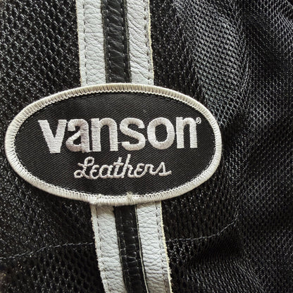 Vanson Leathers Motorcycle Mesh Racing Jacket - XL | XL / XXL, Black