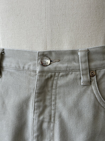 Yves Saint Laurent Pour Homme 1990s Denim Straight Leg Jeans - W30