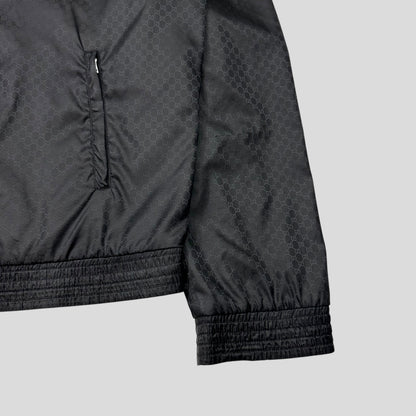 Gucci 2012 Nylon Monogram GG Web Logo Bomber Jacket - IT52 (L)