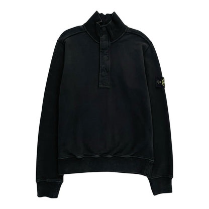 Stone Island 1/4 Zip Jumper, Size Small | Stone island, Black