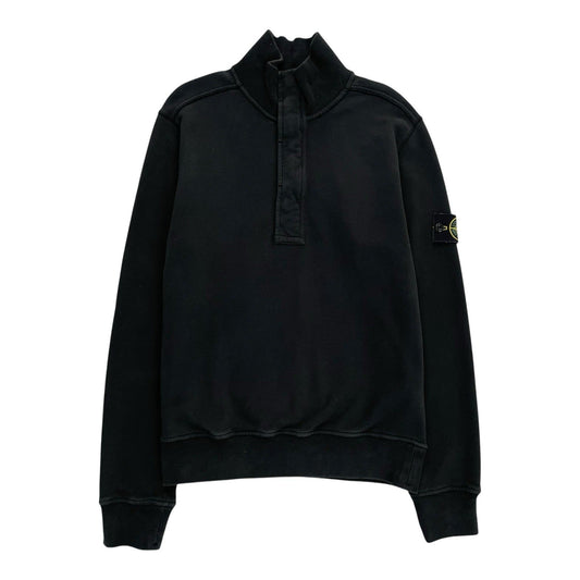Stone Island 1/4 Zip Jumper, Size Small | Stone island, Black