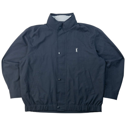 Vintage 90s YSL Yves Saint Laurent Harrington Jacket Size S | Small, Navy