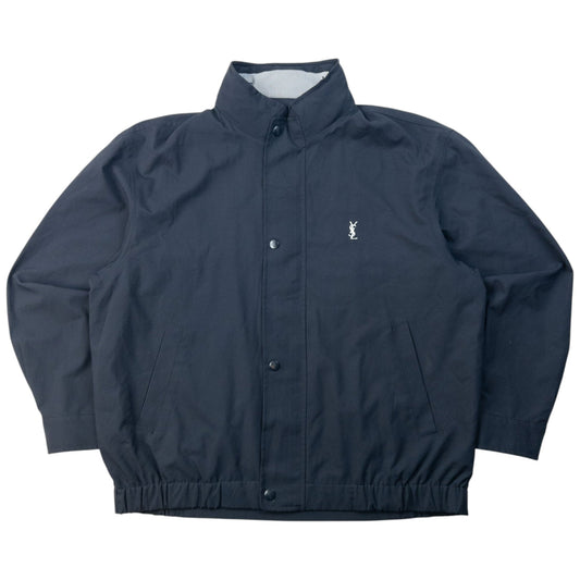 Vintage 90s YSL Yves Saint Laurent Harrington Jacket Size S | Small, Navy
