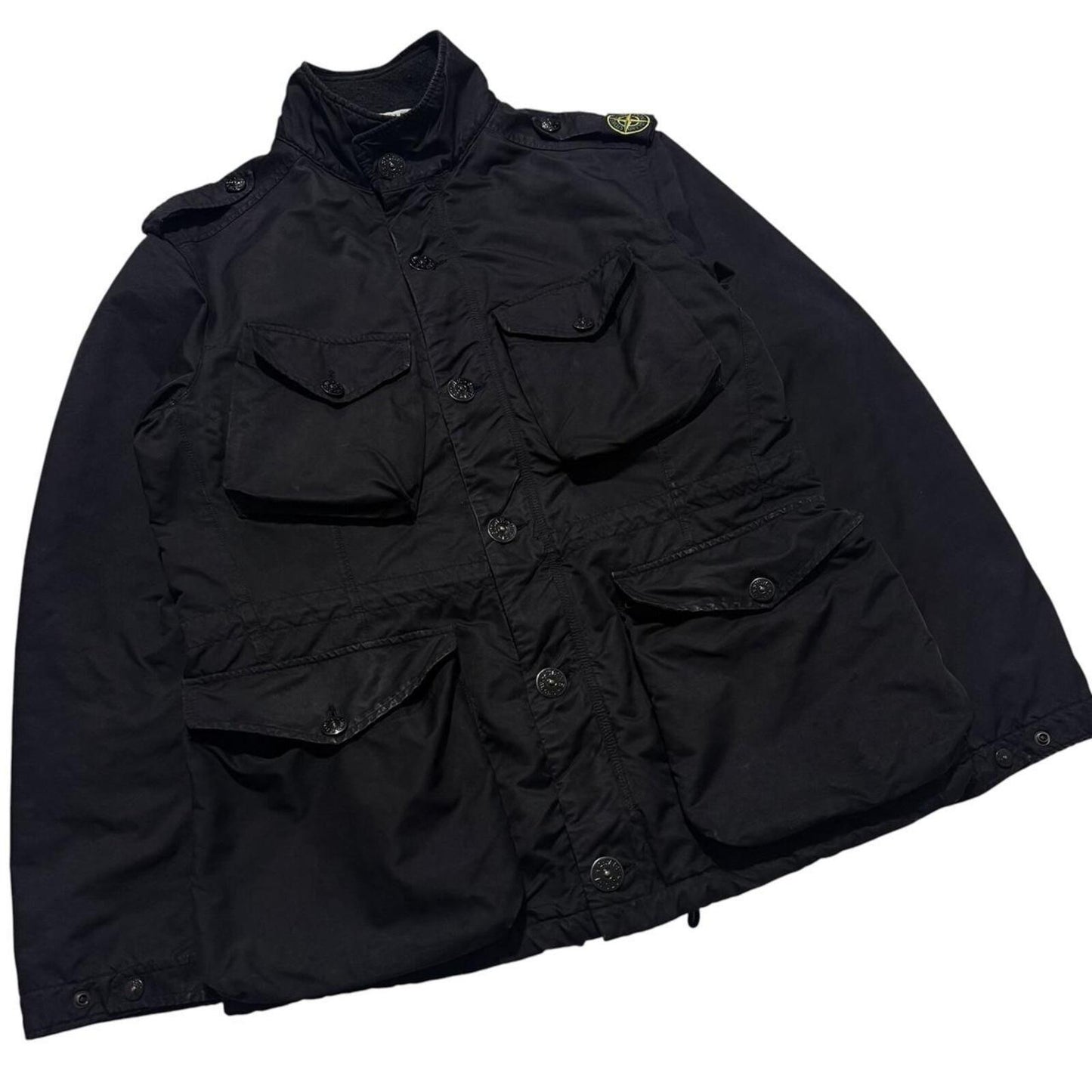 Stone Island Shoulder Badge David-TC Jacket | XL, Black