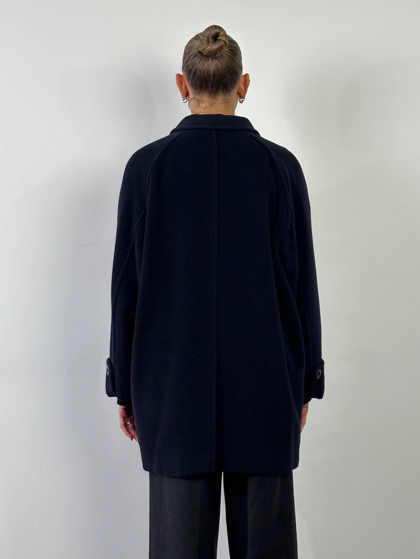 Marella Virgin Wool Cashmere Double Breasted Coat - L