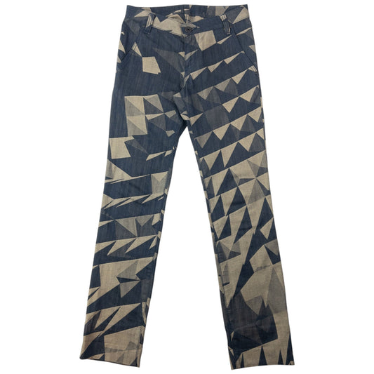 Vintage 2009 Issey Miyake Geometric Denim Jeans Size W28 | W28, Multicoloured