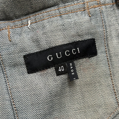2000s gucci by tom ford denim jacket | O/S, Red