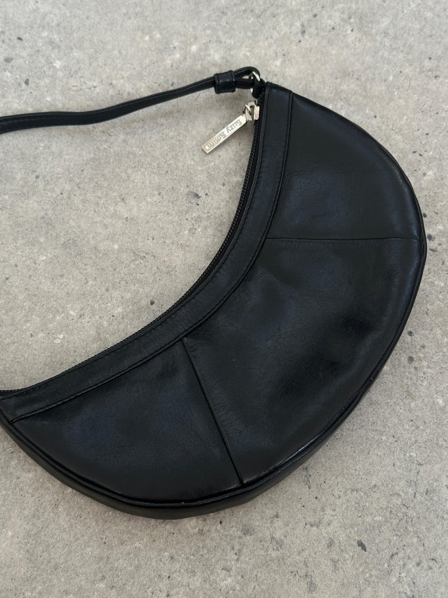 Vintage Leather Crescent Shoulder Bag - Known Source