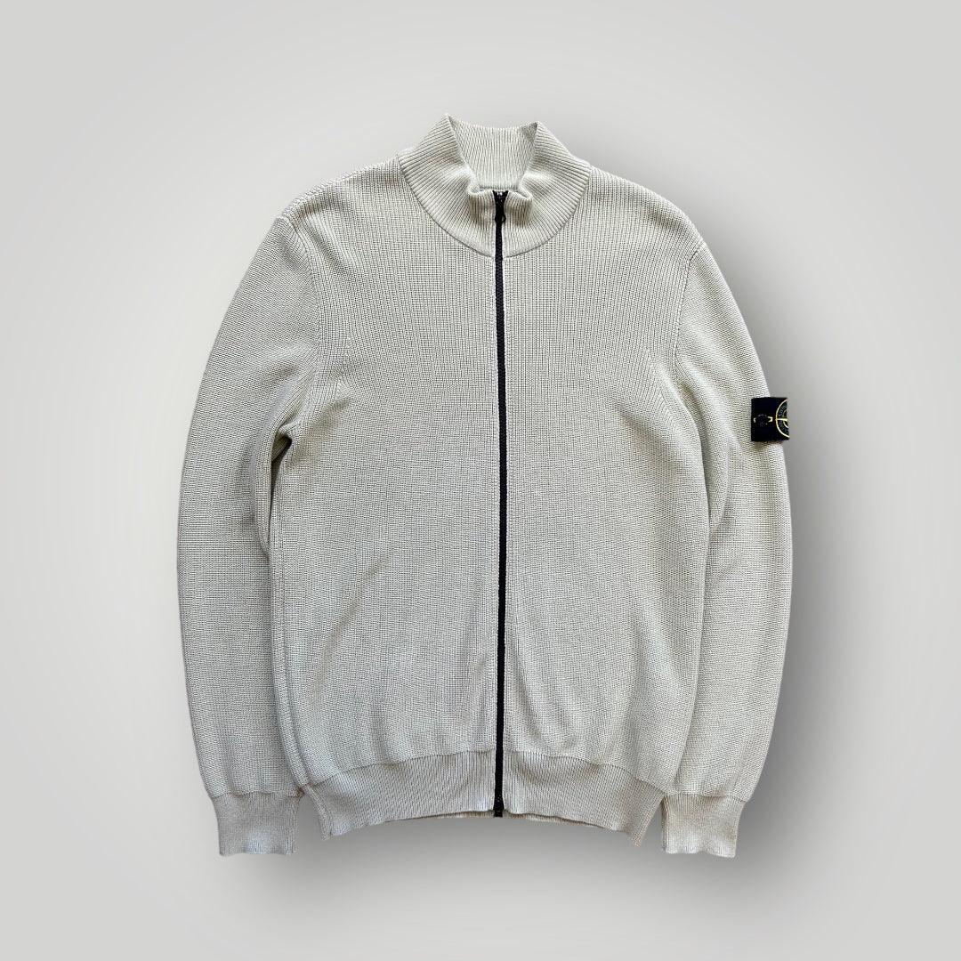 Stone Island AW/22 Zip Up Ribbed Knit L
