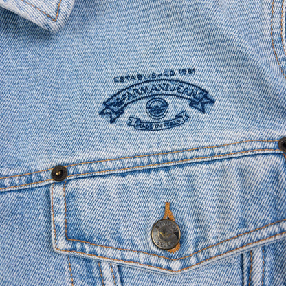 Vintage Armani Jeans Button Up Denim Jacket Size M