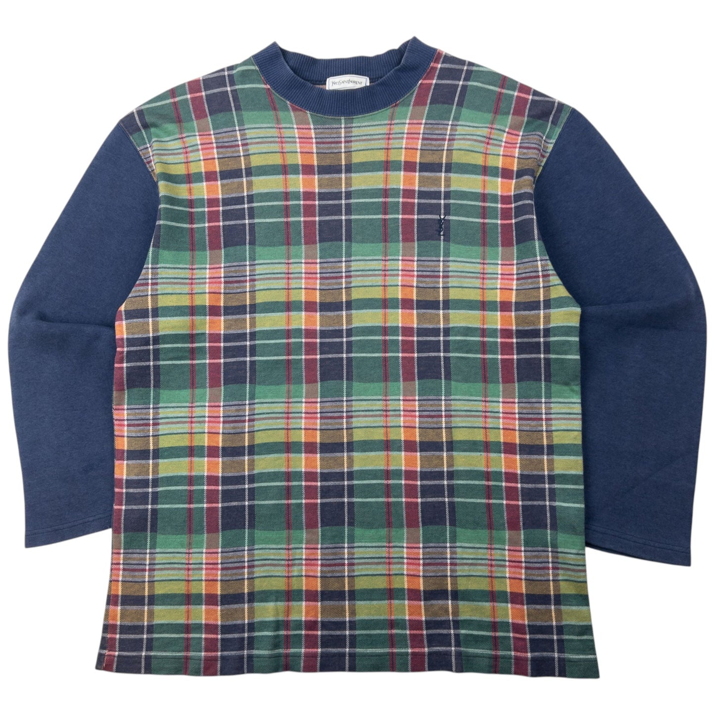 Vintage 80s YSL Yves Saint Laurent Checkered Jumper Size S | Small, Red