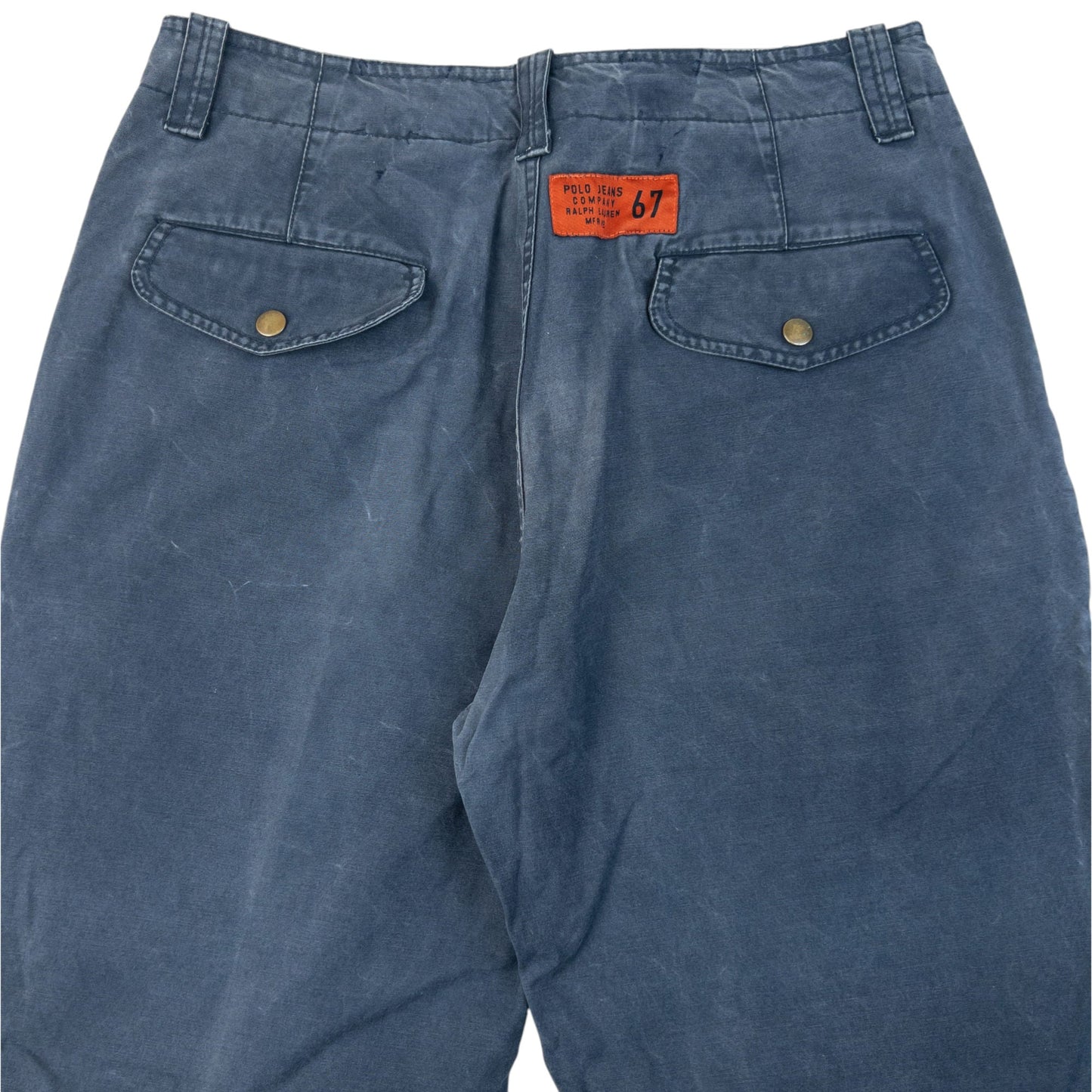 Vintage 2000s Ralph Lauren Polo Jeans Zip Cuff Trousers Size W31 | W31, Grey