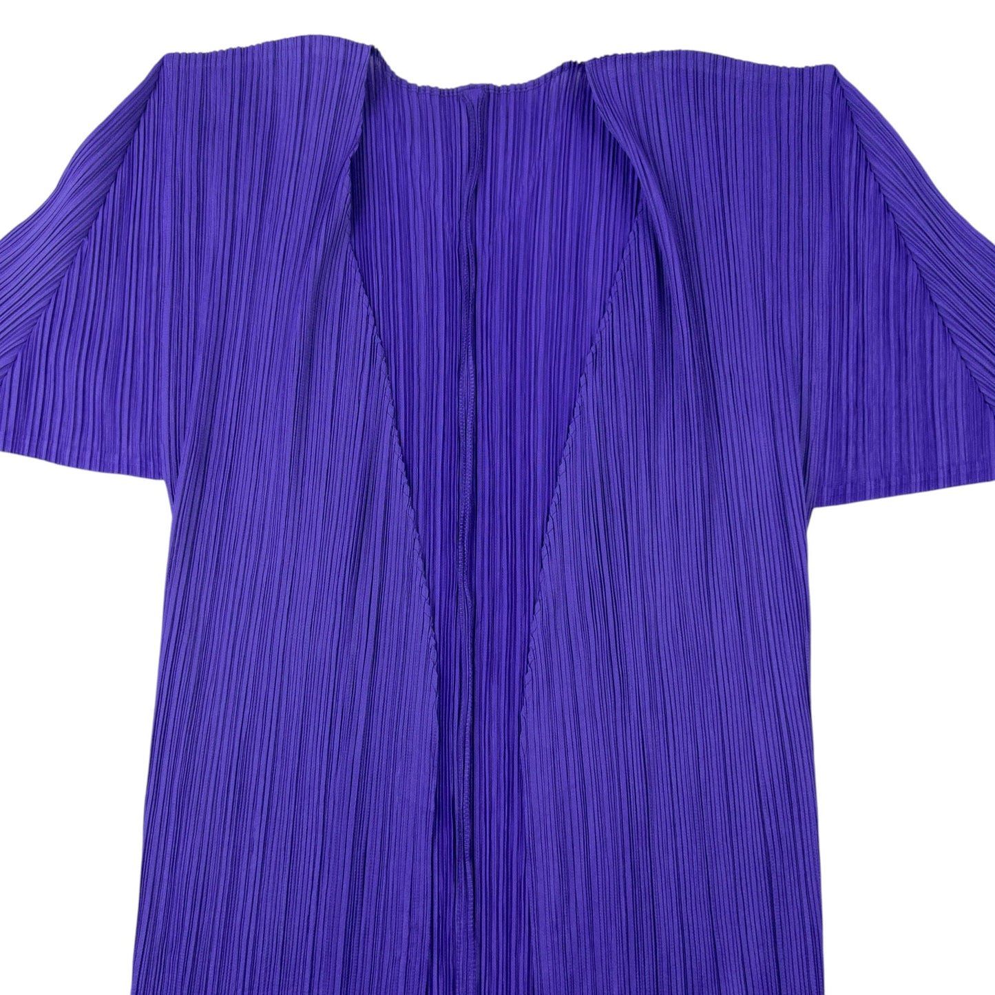 Vintage 90s Pleats Please By Issey Miyake Pleated Cardigan Womens Size M | Medium, Purple