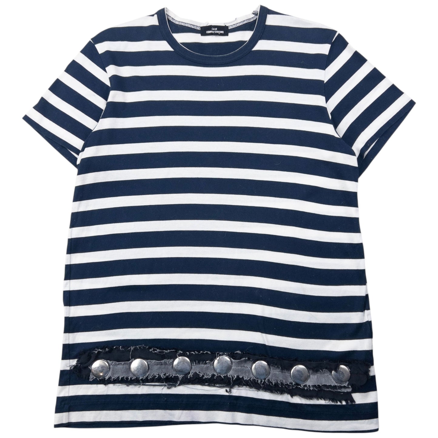 Vintage 2004 Comme Des Garçons Tricot Studded Striped T Shirt Womens Size M