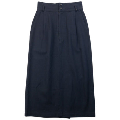 Vintage 90s Yohji Yamamoto Skirt Womens Size W24 | W24, Navy