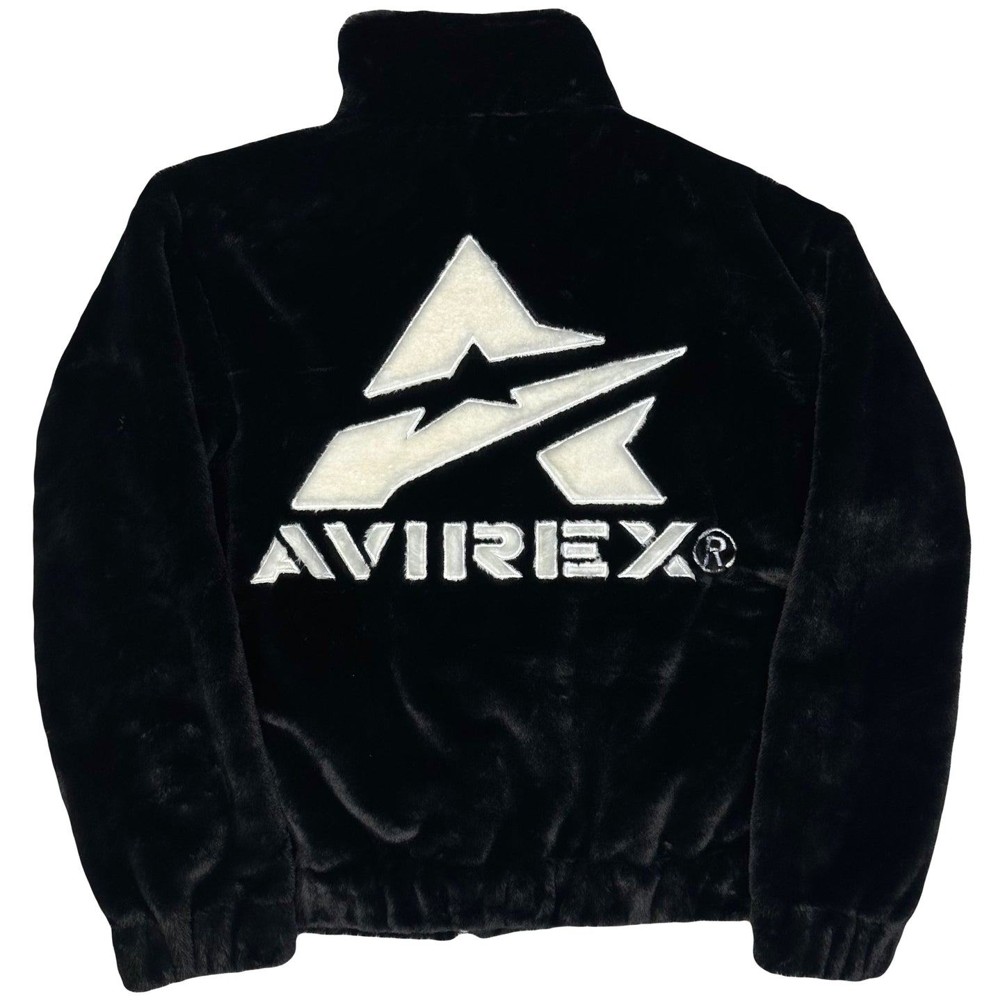 Avirex Fur Jacket In Black ( L )