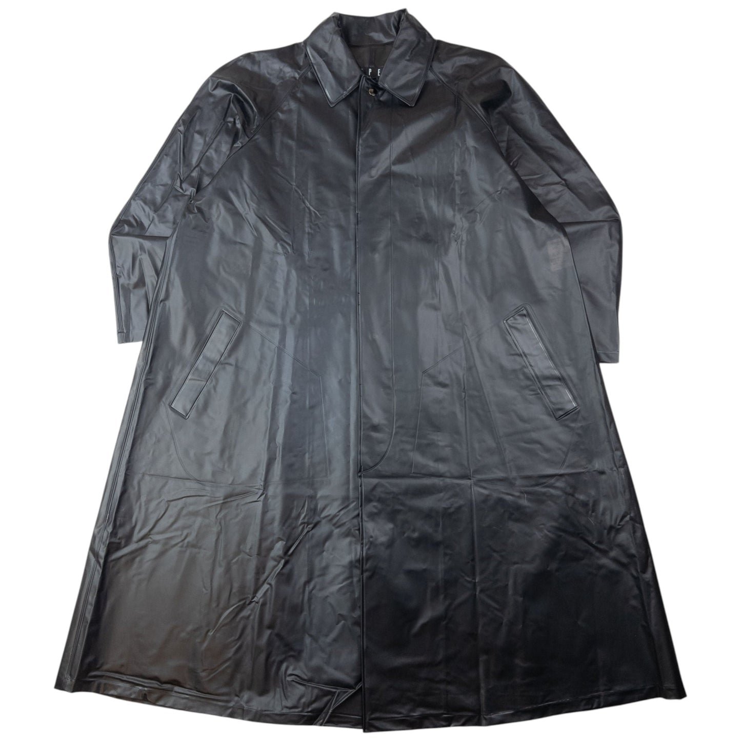 Vintage 90s Yohji Yamamoto Impermeable Transluscent Rain Jacket Size XL | XL, Black
