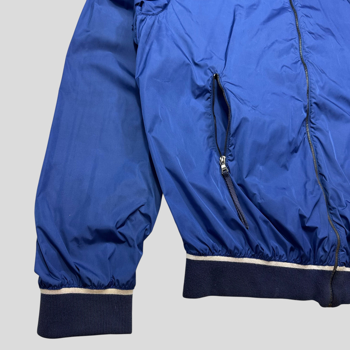 Prada Sport SS00 Nylon Technical Light Bomber Jacket - XL (L) | Blue