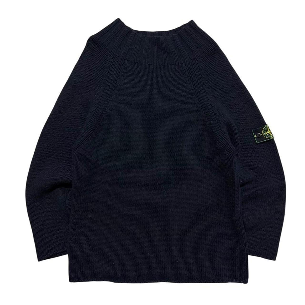 Stone Island 1980's Heavy Pullover Knit | Medium, Navy