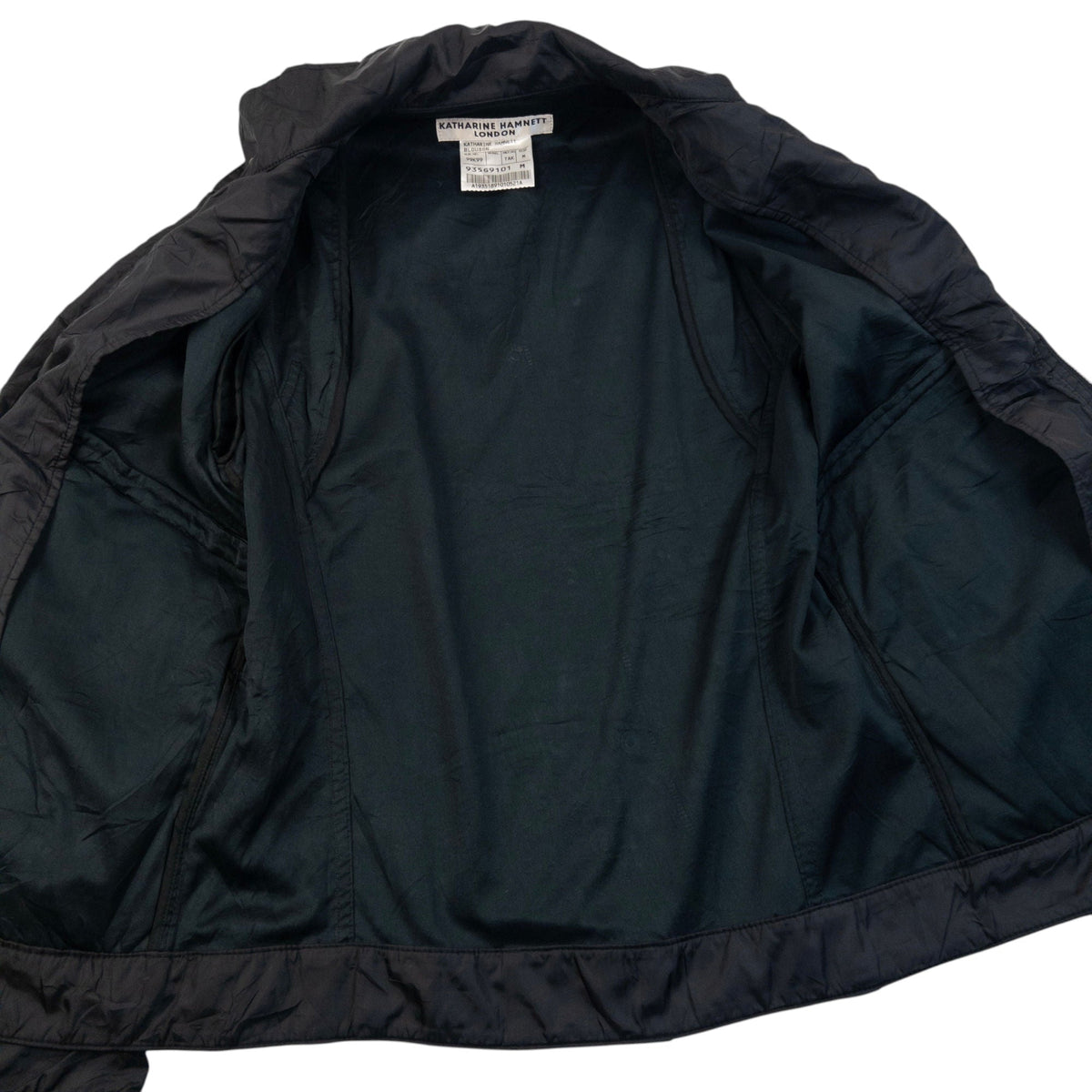 Vintage 2000s Katharine Hamnett Zip Up Jacket Size S | Small, Black