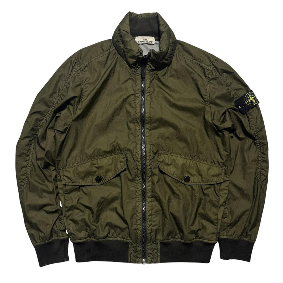 Stone Island Membrana 3L Jacket | Large, Olive