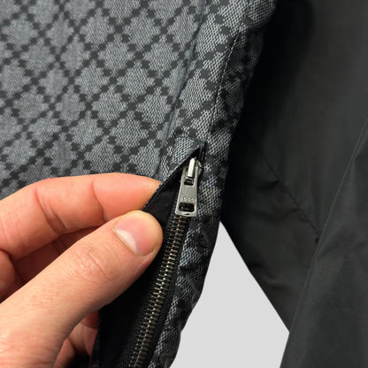 Gucci 2011 Monogram Stripe Panelled Nylon Windbreaker - M